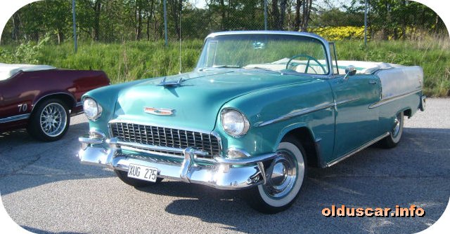 1955 Chevrolet Bel Air Convertible Coupe front